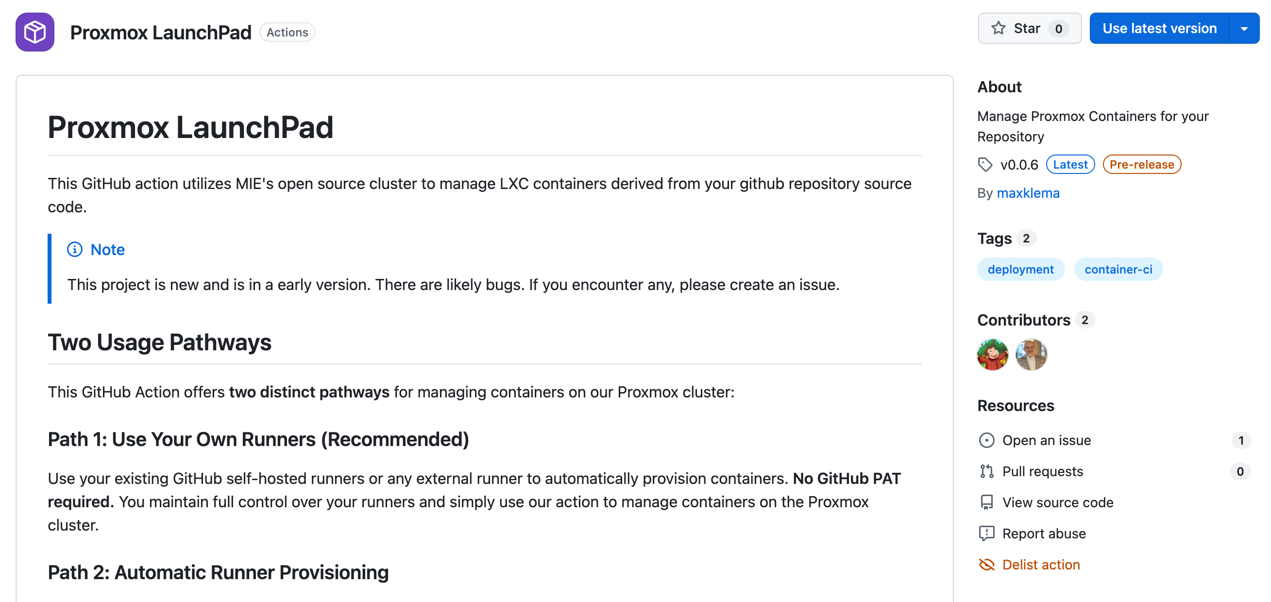Proxmox Launchpad Marketplace Image